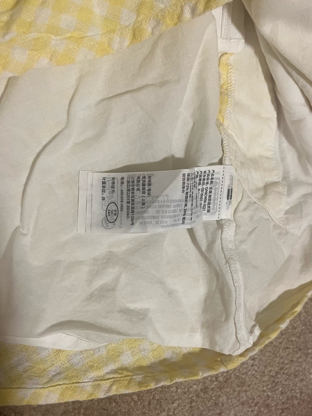 Abercrombie Linen Blend Yellow Gingham Mini Dress, Size Small, EUC - Picture 8 of 14